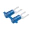 Panduit Fork Terminal, #8 Stud Size, 14 AWG, 600 V, Nylon Insulated, Blue, Crimp Termination Only, 3000 PK PN14-8LF-3K - alternate 2